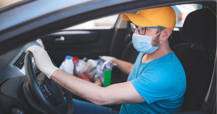 Driver Wearing A Mask