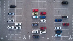 cars in a parking lot