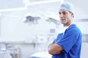 doctor standing in operating room