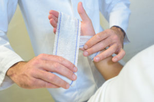 treating a hand injury