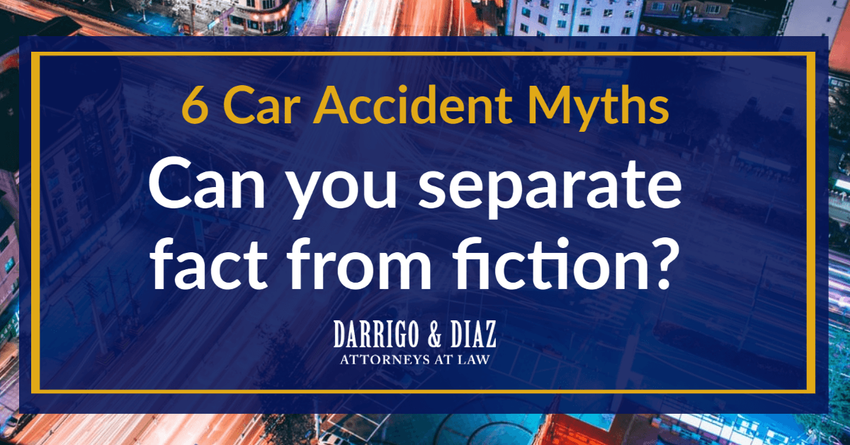 6 Car Accident Myths