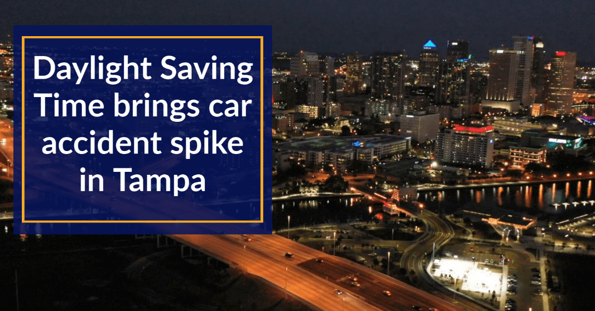 Daylight saving time brings car accident spike in Tampa