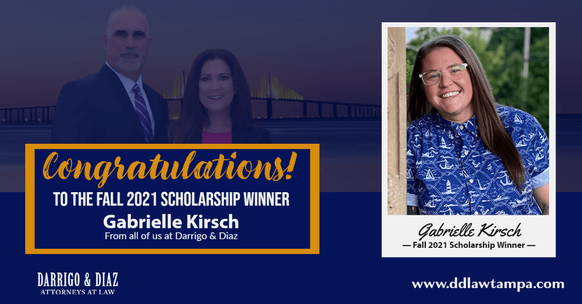 2021 Scholarship Winner Gabrielle Kirsch