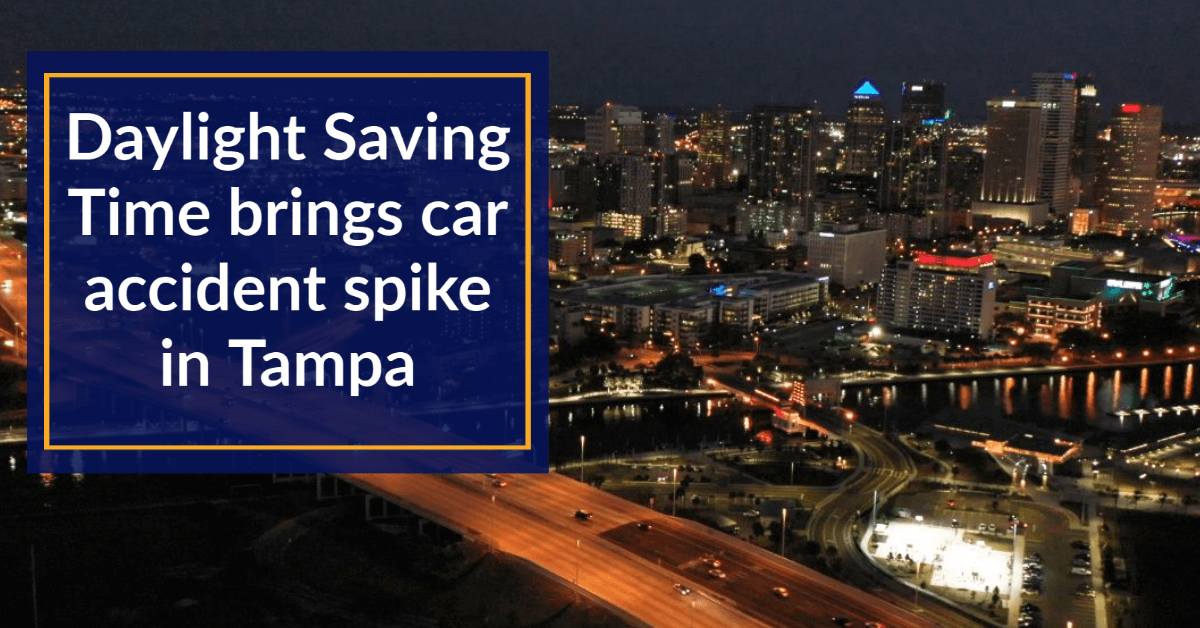Daylight saving time brings car accident spike in Tampa|