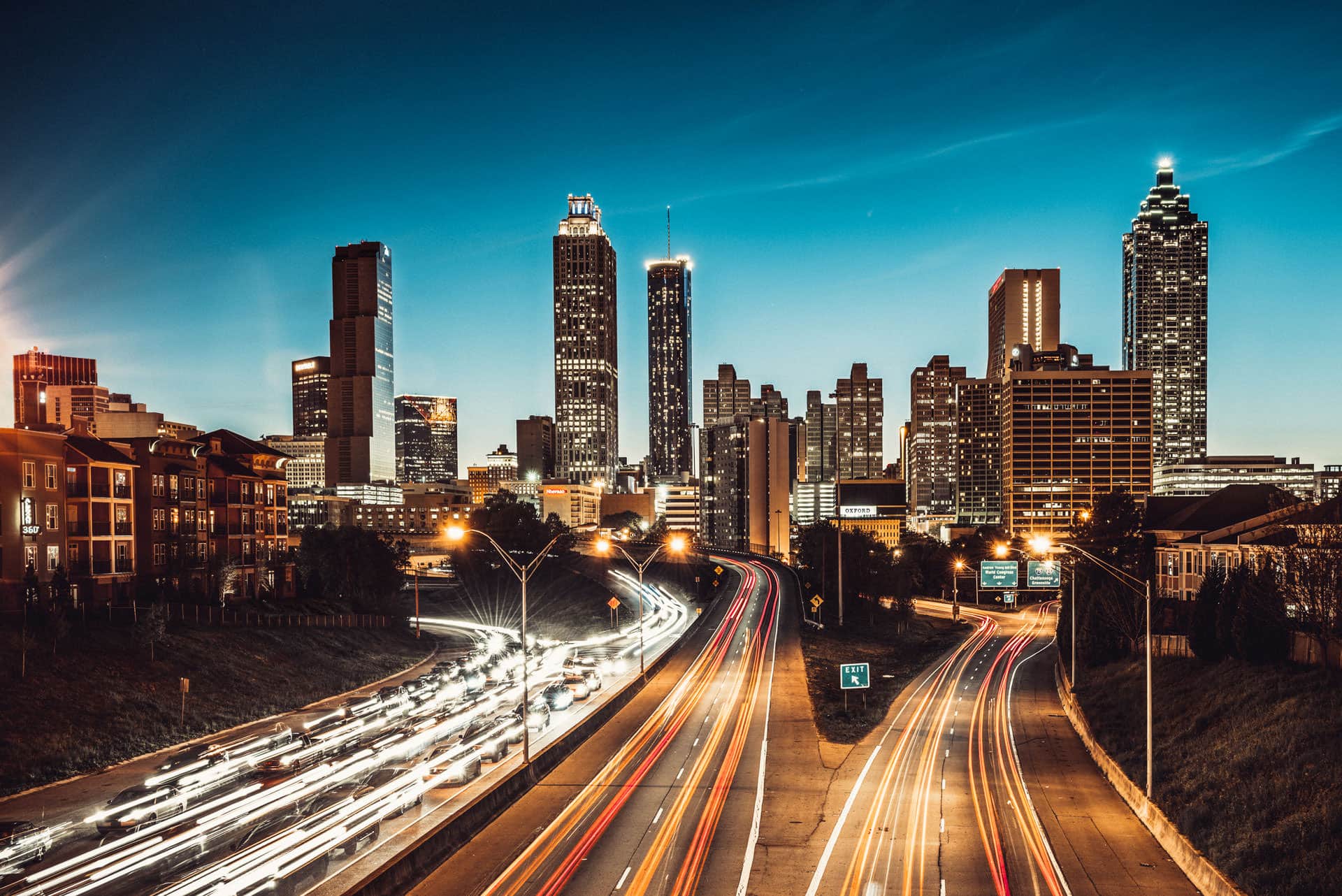 Atlanta Skyline at dusk, Georgia. USA